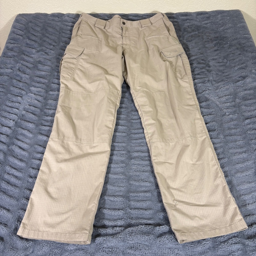 5.11 Tactical Taclite Pro Cargo Pants Khaki Tan Ripstop Mens 40x34 AR806